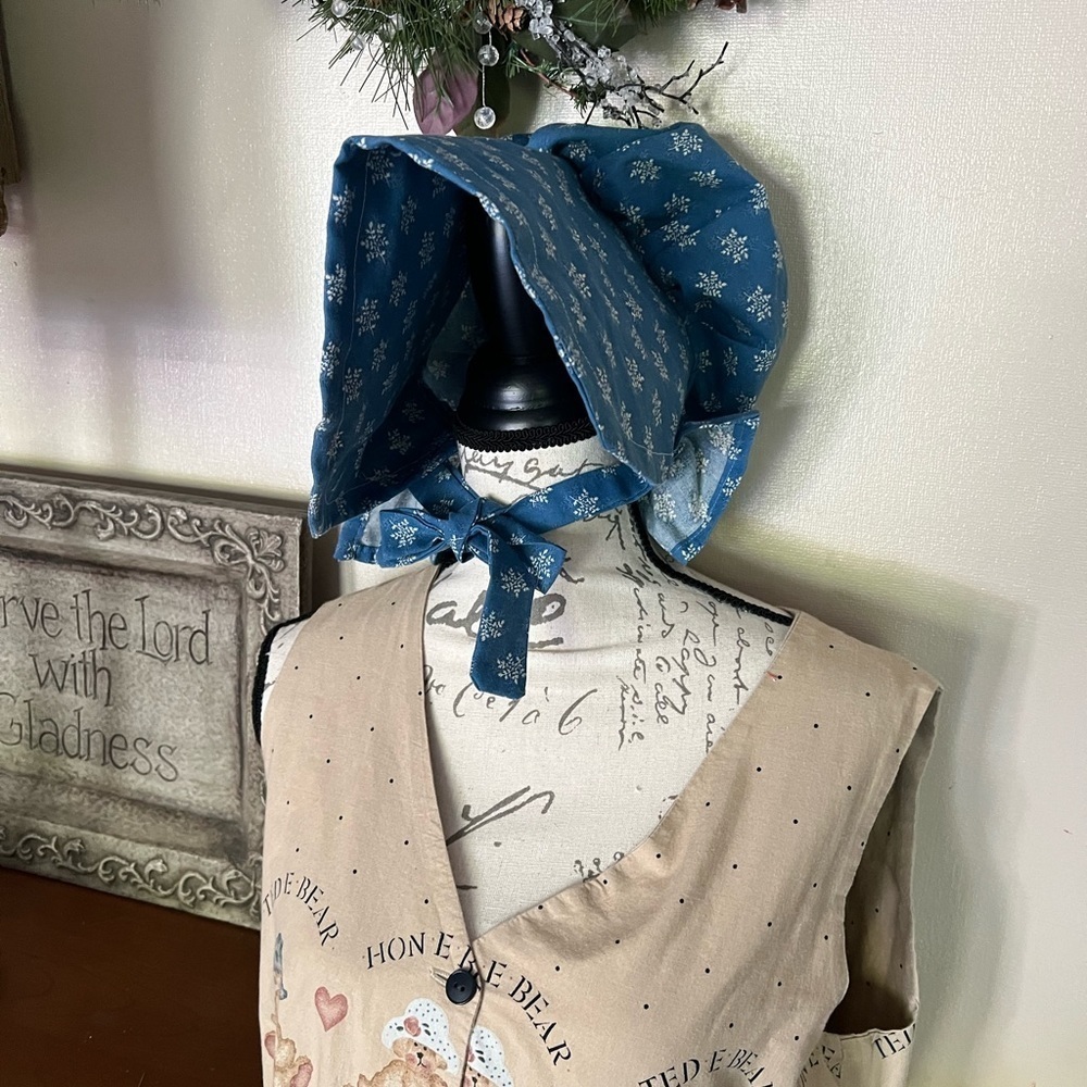 ๐ Rare Vintage Handmade
Womens Prairie Pilgrim Bonnet